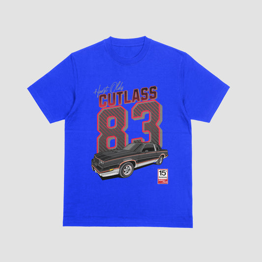 1983 Hurst Olds Cutlass Anniversary Tee – Retro Muscle Car Shirt